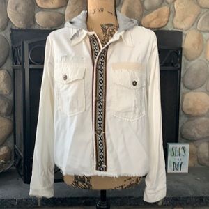 Free People NWT white Jacket women’s size Medium